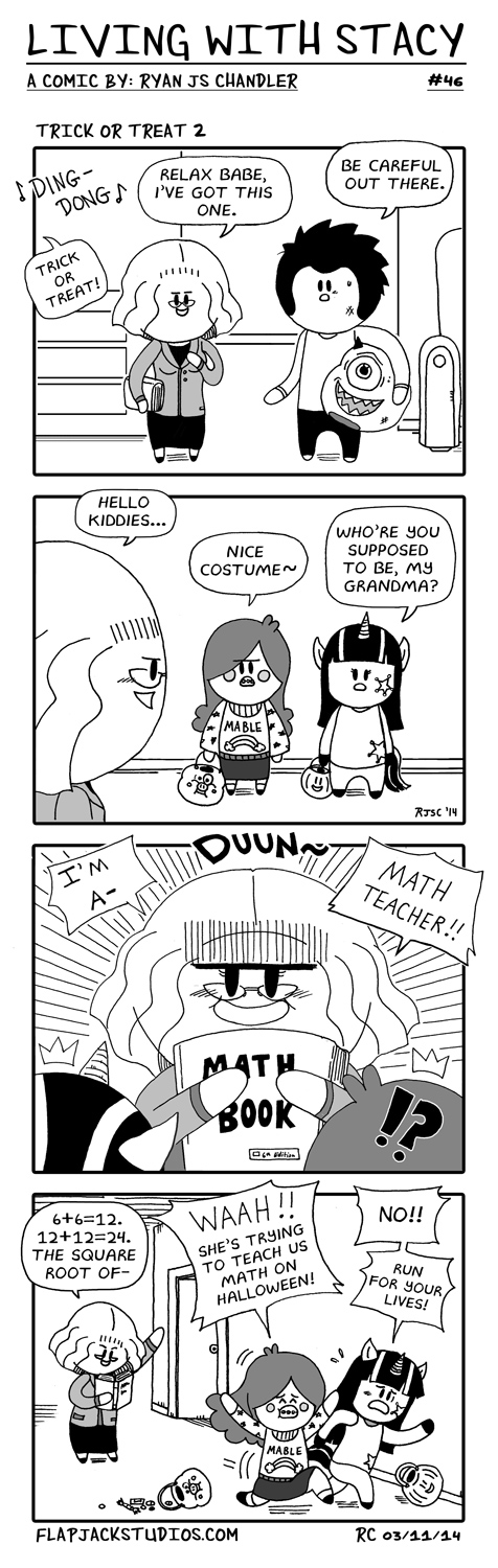 Living With Stacy #46 - Topwebcomic Trick or Treat Ryan and Stacy Cute and Adorable