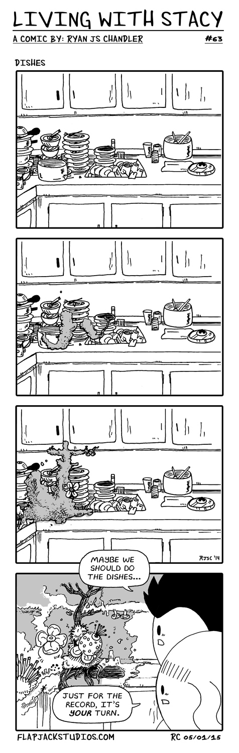 Living With Stacy #63 Dishes Ryan and Stacy topwebcomics Cute and Adorable