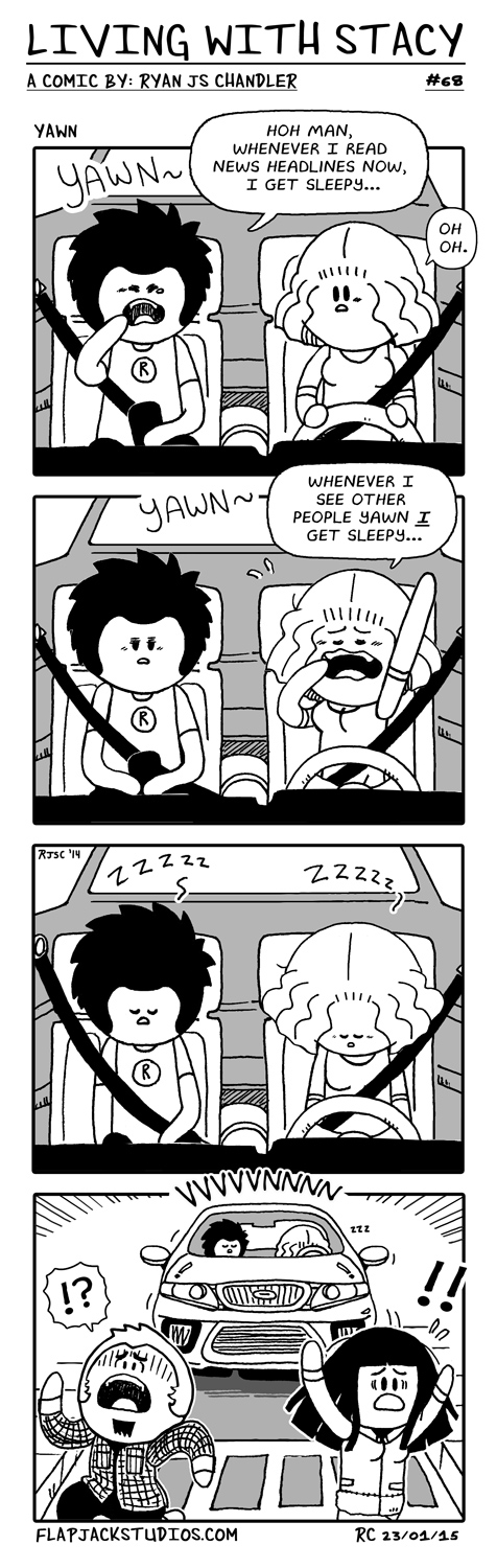 Living With Stacy #68 Yawn Ryan and Stacy topwebcomics Cute and Adorable
